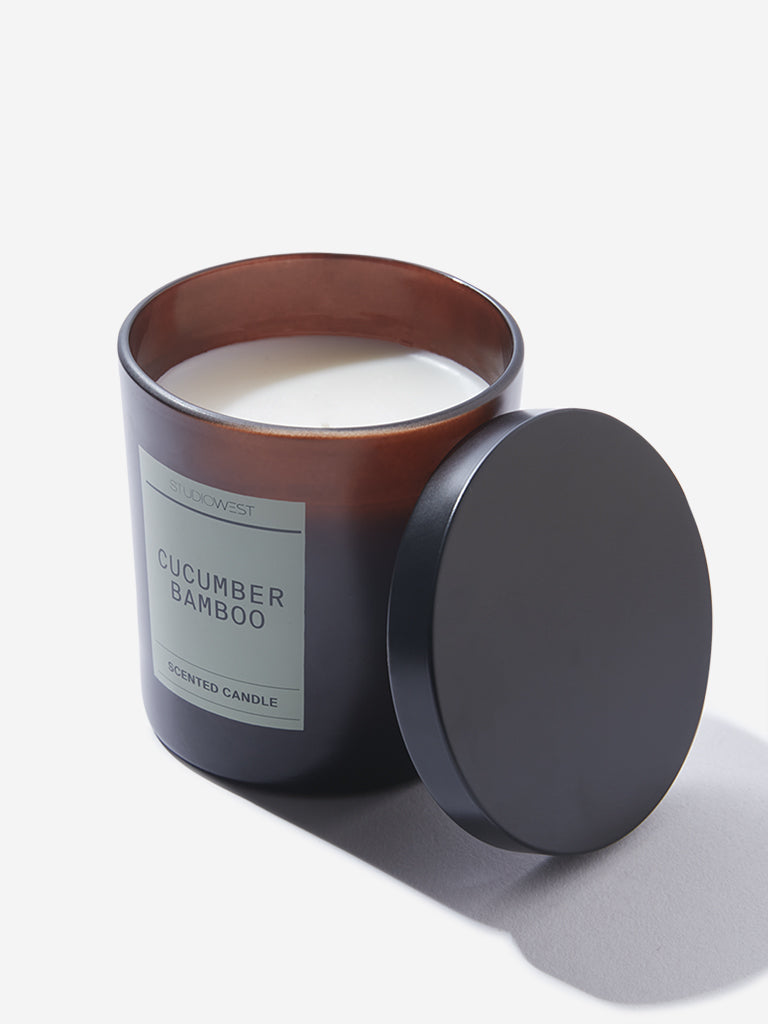 Studiowest White Cucumber Bamboo Candle