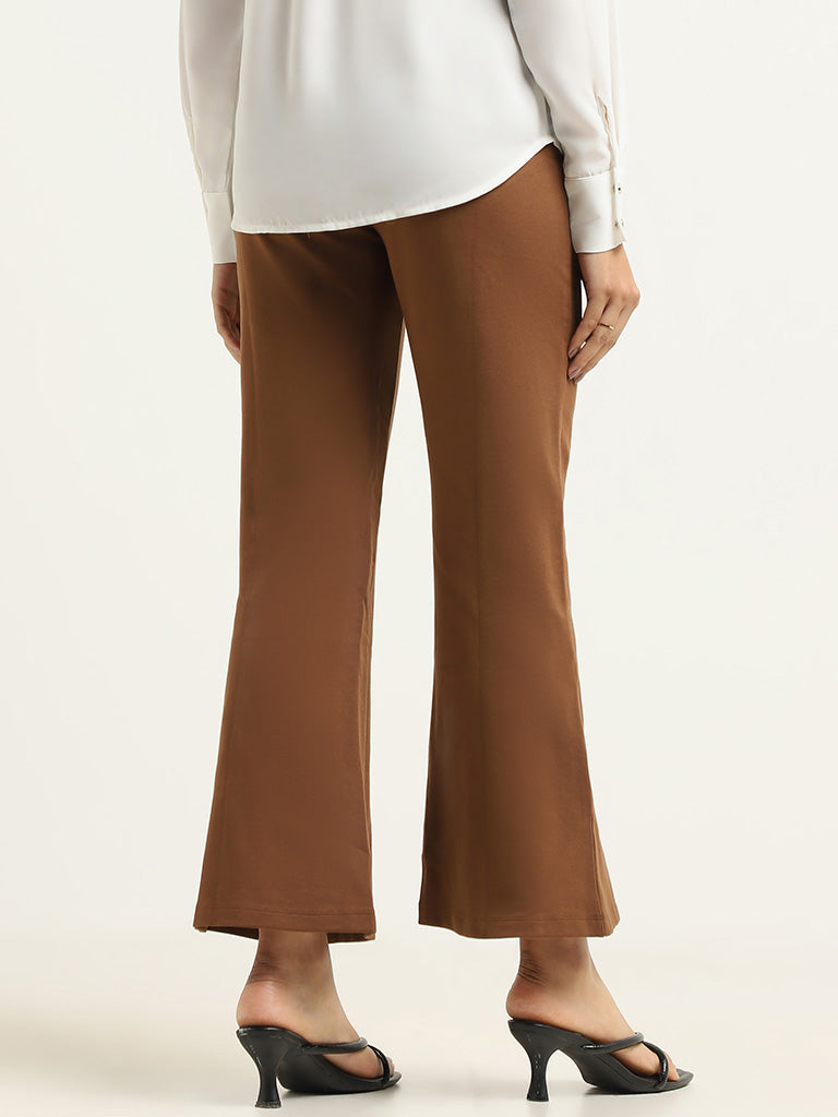 Buy Men Brown Slim Fit Trouser Online in India - Monte Carlo