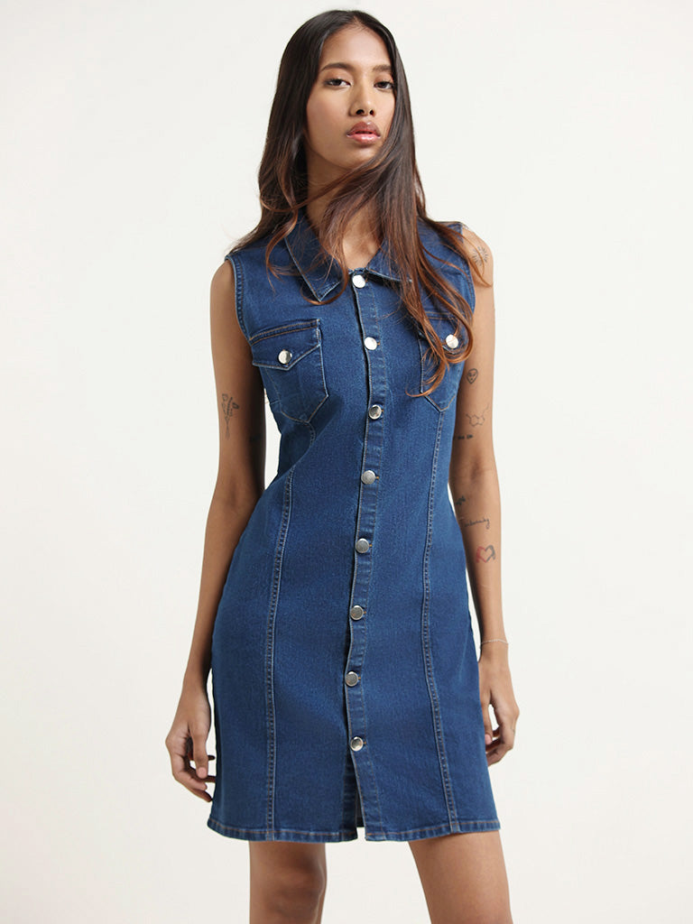 Buy Blue Dresses for Women by RIO Online | Ajio.com