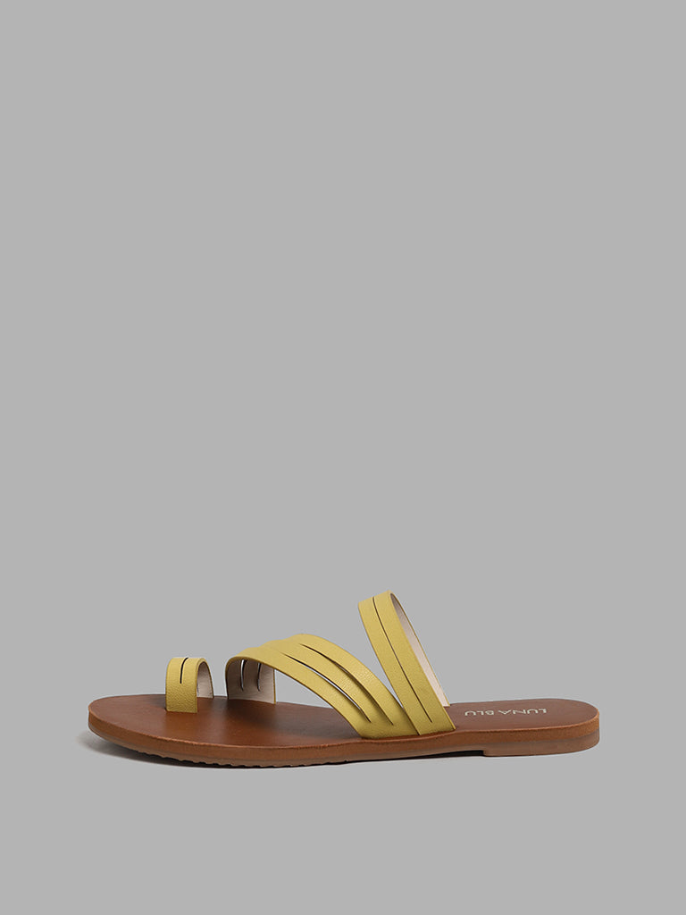 Yellow 2 hot sale strap sandals