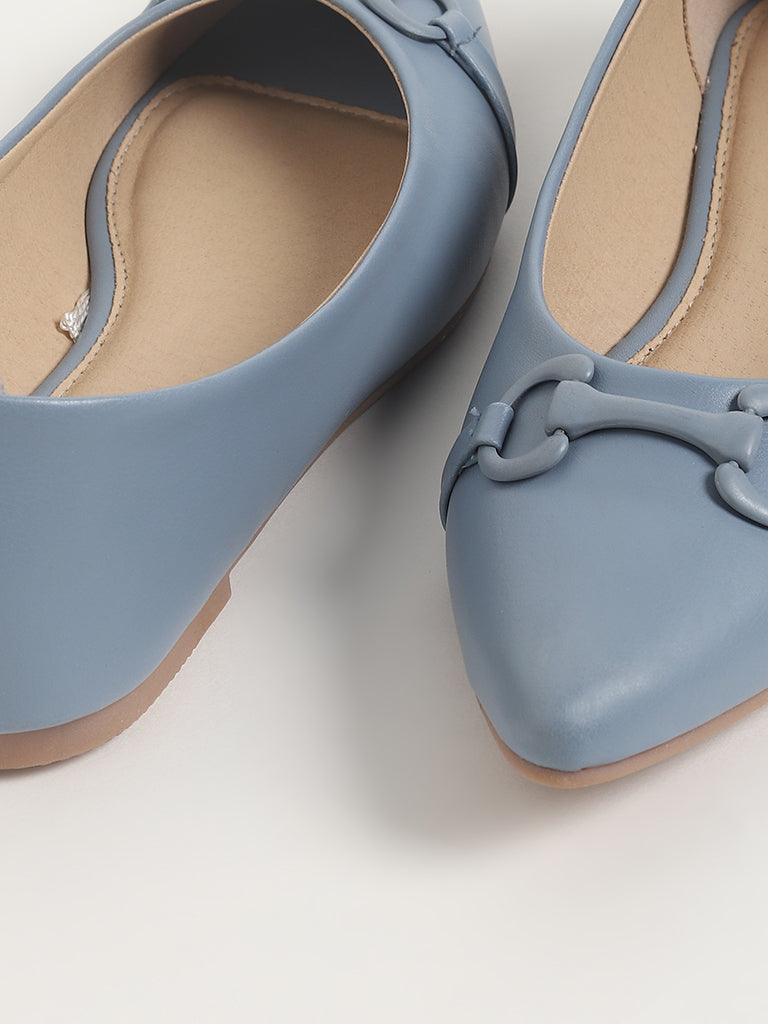 Light blue ballet online pumps