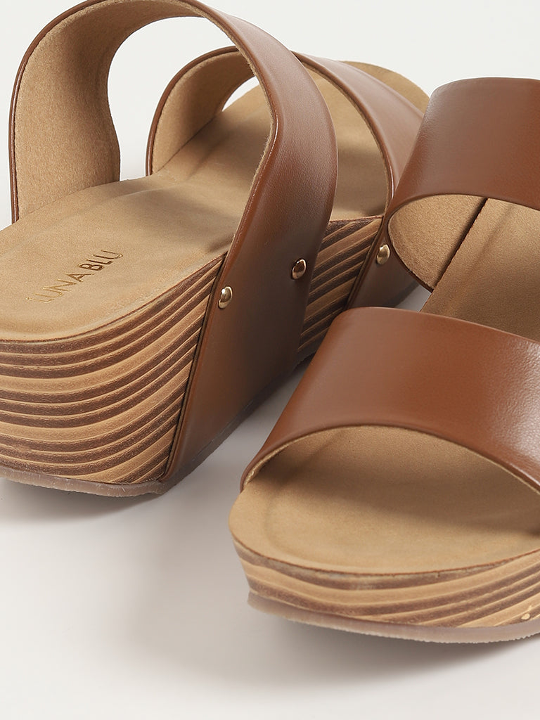 Leather wedge flip discount flops