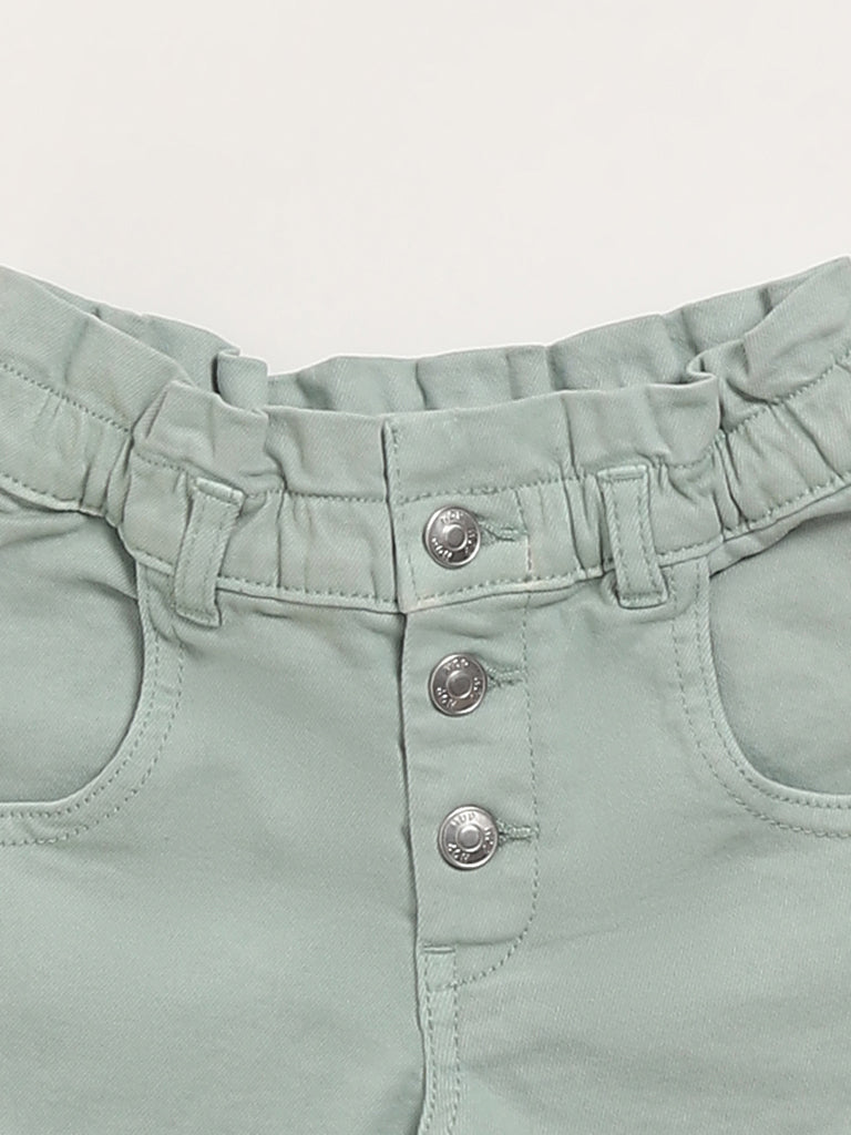 Denim shorts with belt | GATE