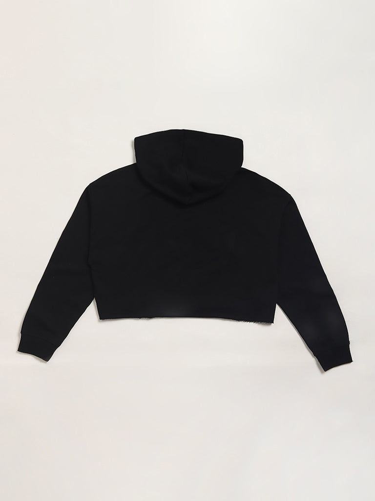 Kids crop top on sale hoodie