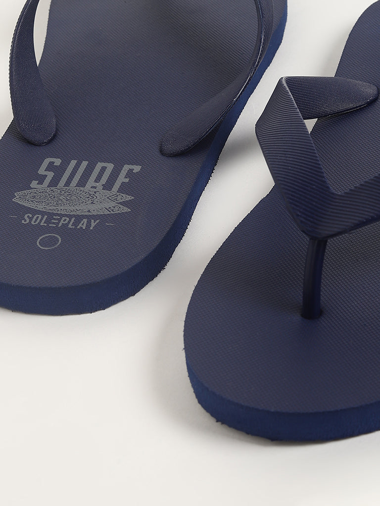 Buy SOLEPLAY Printed Navy Flip Flop from Westside