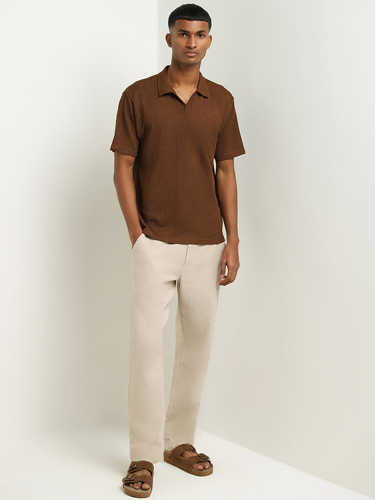 Tan polo t clearance shirt