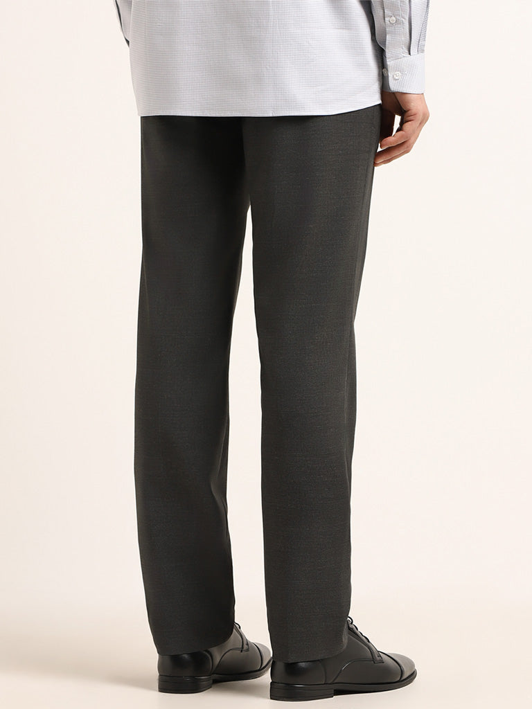 MIU MIU 2001 Narrow Tailored Trousers in Compact Patterned Cotton – ENDYMA