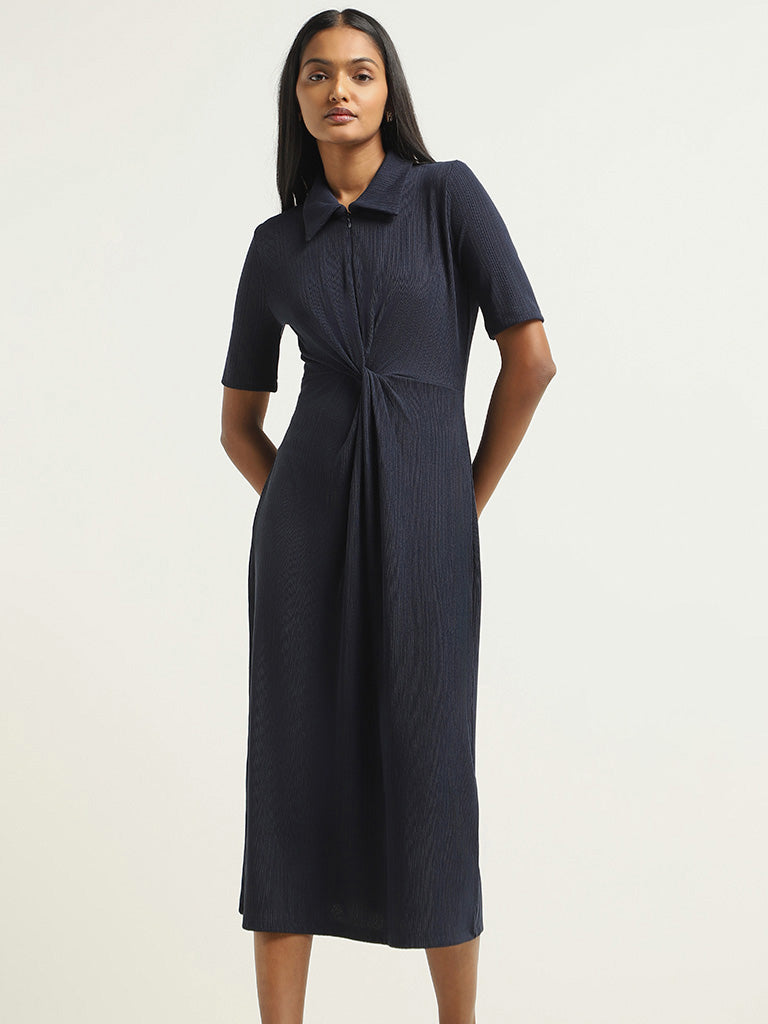 Collared a line on sale dress