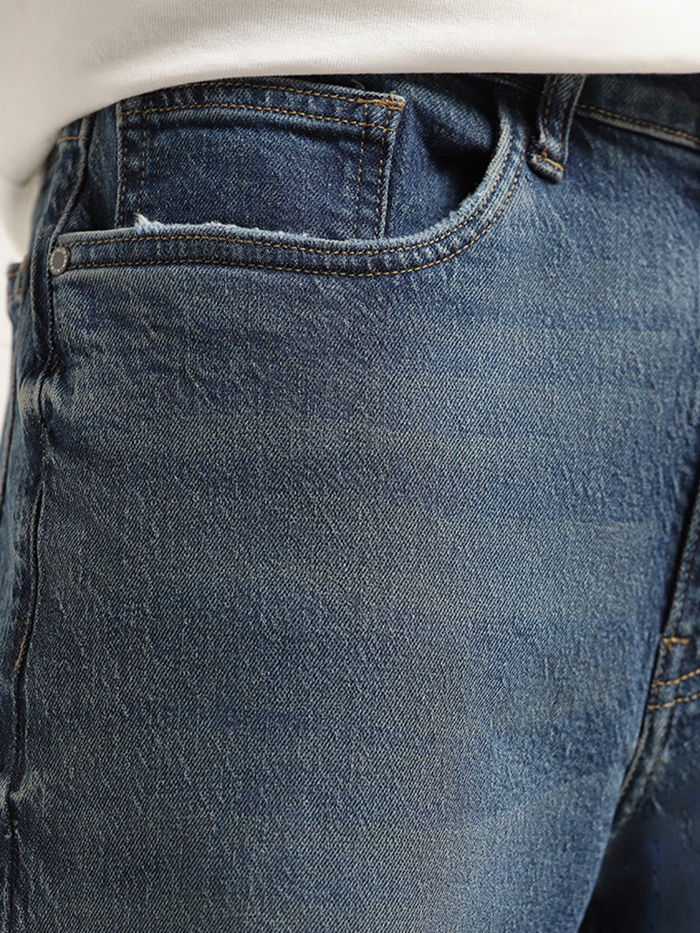 Buy Nuon Blue Slim - Fit Mid - Rise Jeans from Westside