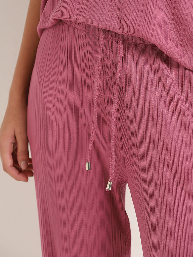 Pink velour pyjamas hot sale