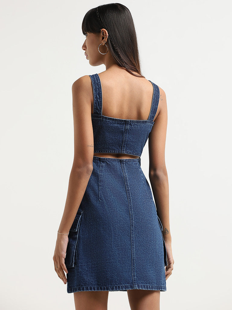 In The Beginning Dress - Denim – Sincerely Yours