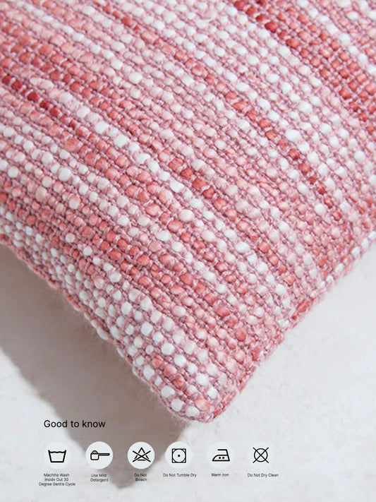 Westside Home Pink Striped Cushion Cover