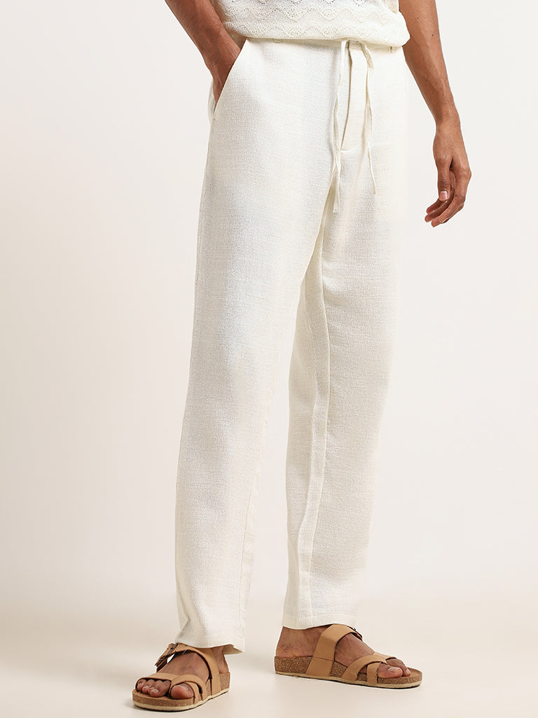 Off-White pants in cotton blend