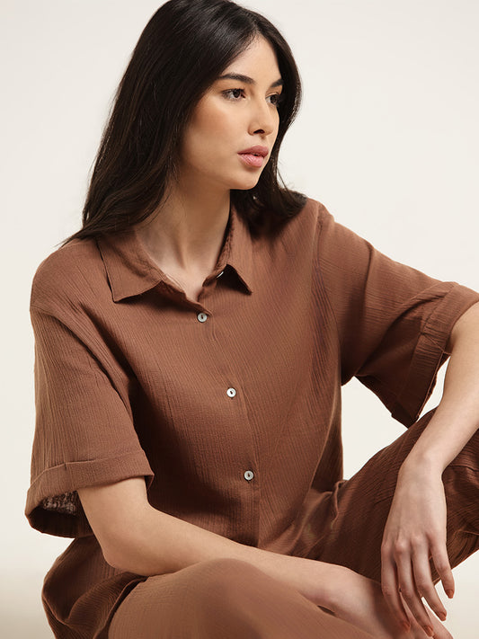 Buy Wunderlove by Westside Brown Contrast Printed T-Shirt for Online @ Tata  CLiQ