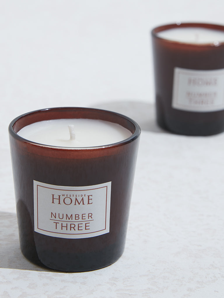 Westside Home Amber Indulgence Cedarwood Votive Scented Candle (Set of 2)