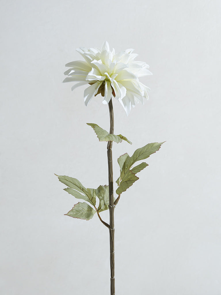 Westside Home White Dahlia Artificial Flowers- Large