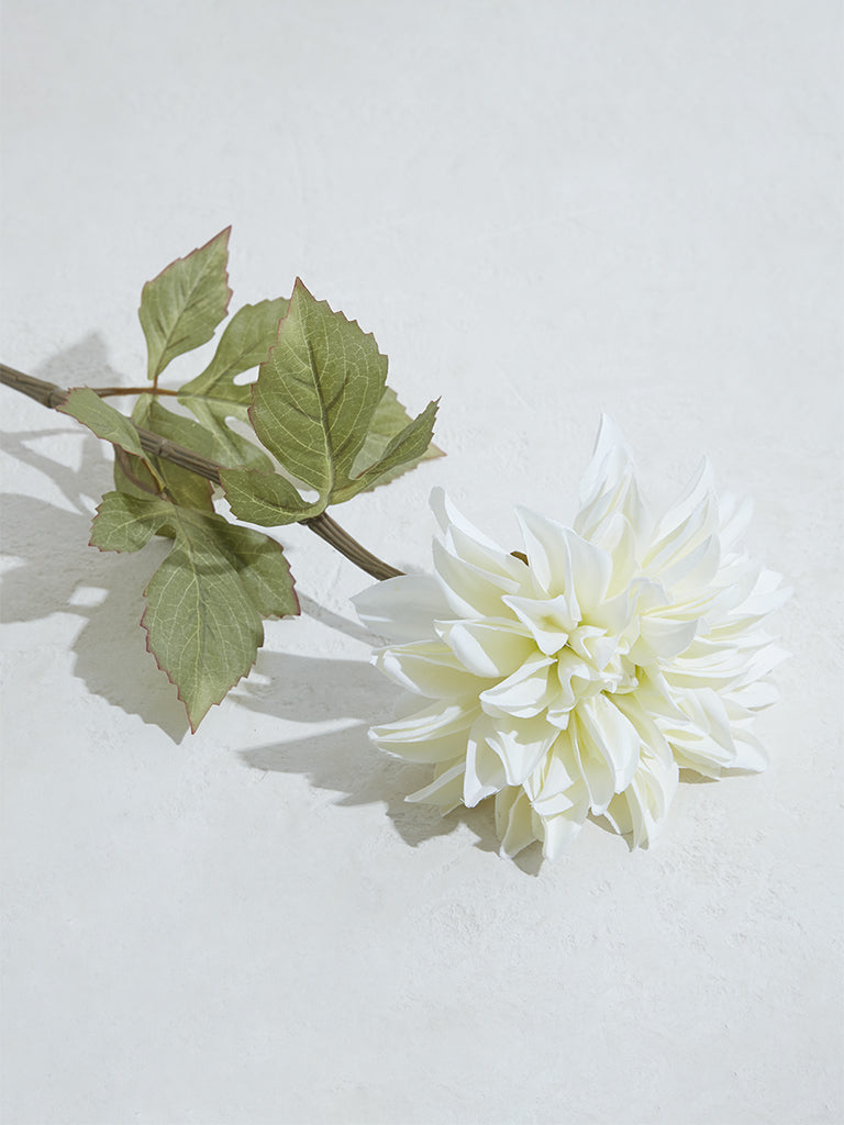 Westside Home White Dahlia Artificial Flowers- Large