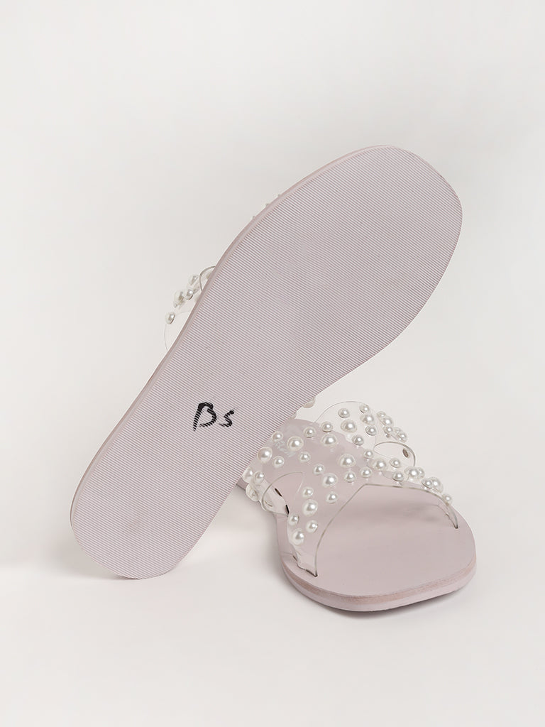 Rhinestone slip on online flip flops