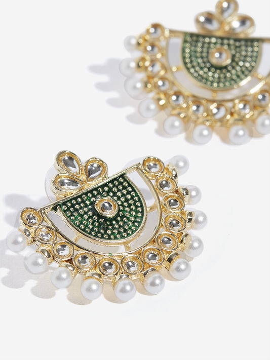 Westside Accessories Multicolour Faux Pearls Stud Earrings