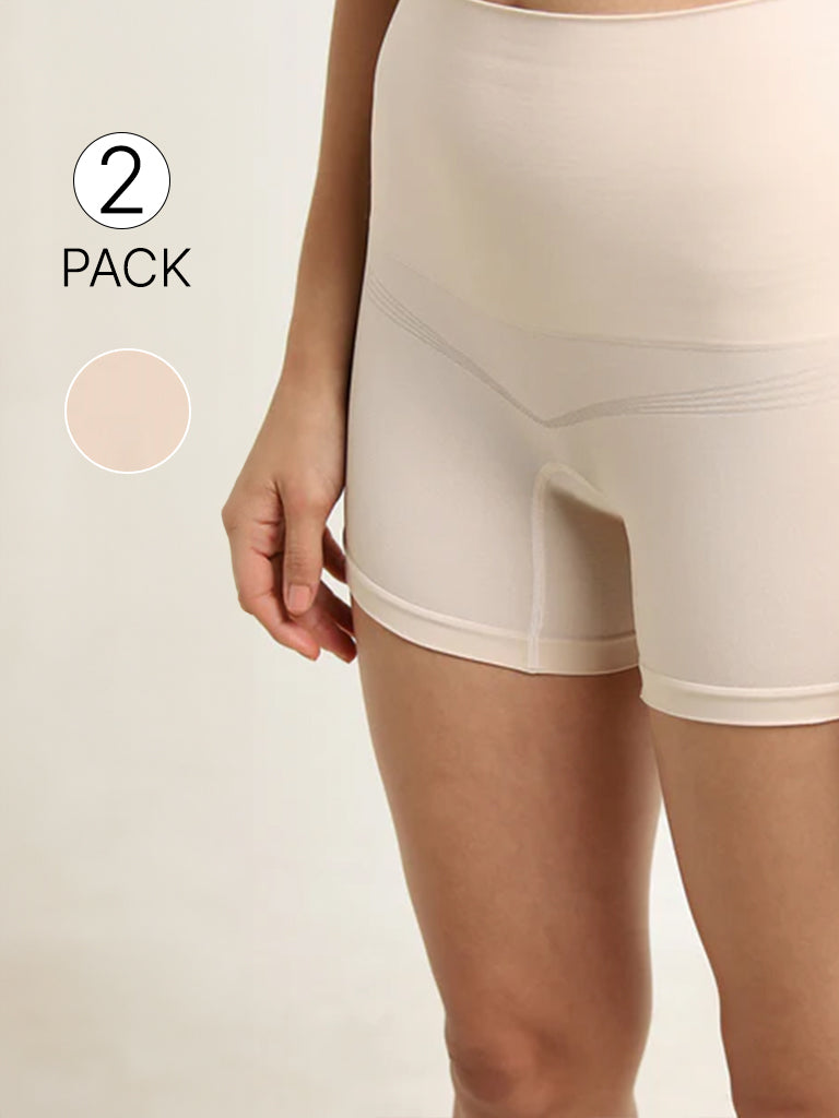 Wunderlove Beige Seamfree High-Rise Shapewear