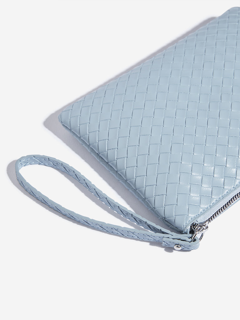 Studiowest Blue Textured Pouch