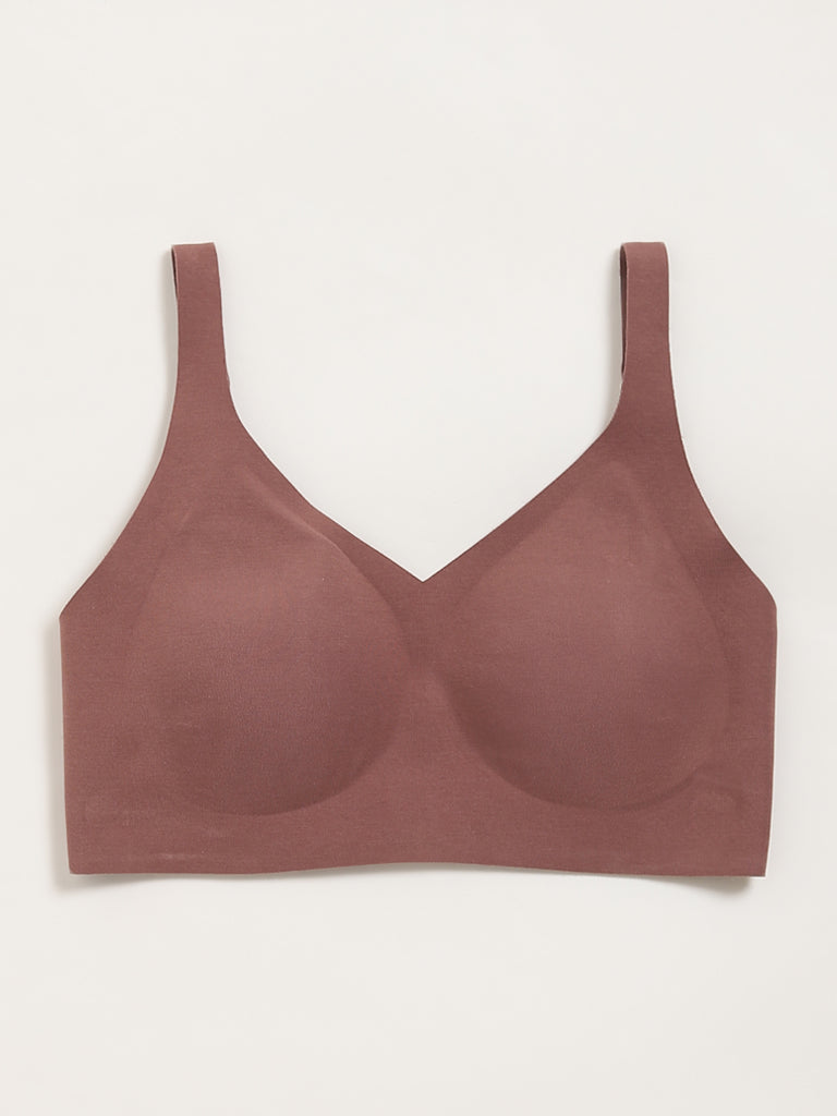 Wunderlove Dusty Pink Seamfree Invisible Bra