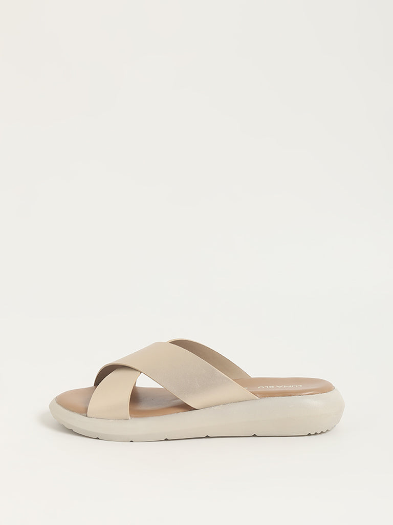 Buy LUNA BLU Transparent Cup Mule Black Sandals from Westside