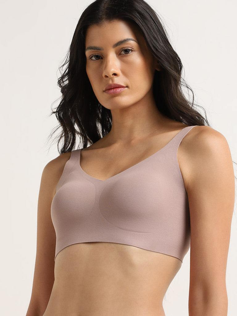 Wunderlove Mauve Seamfree Invisible Bra