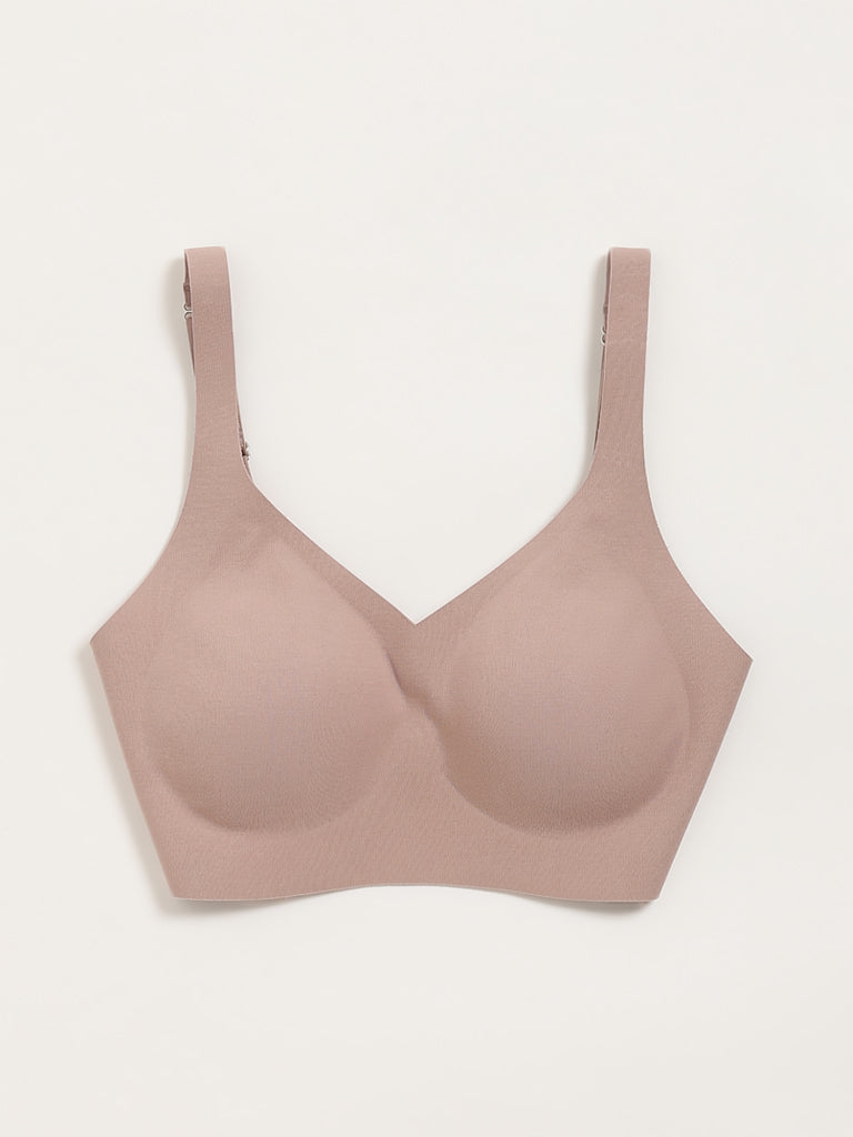 Wunderlove Mauve Seamfree Invisible Bra