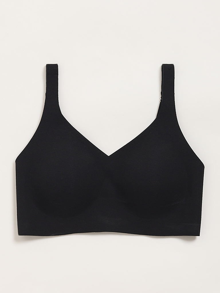 Wunderlove Black Seamfree Invisible Bra