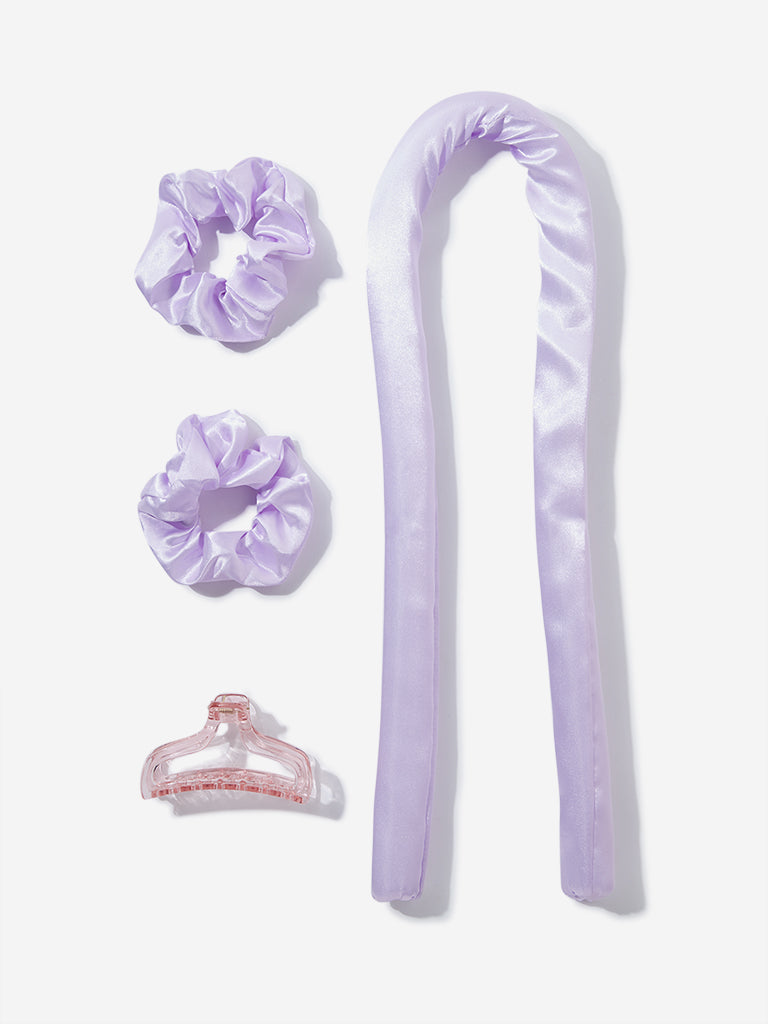 Studiowest Lilac Satin Heatless Curler Set