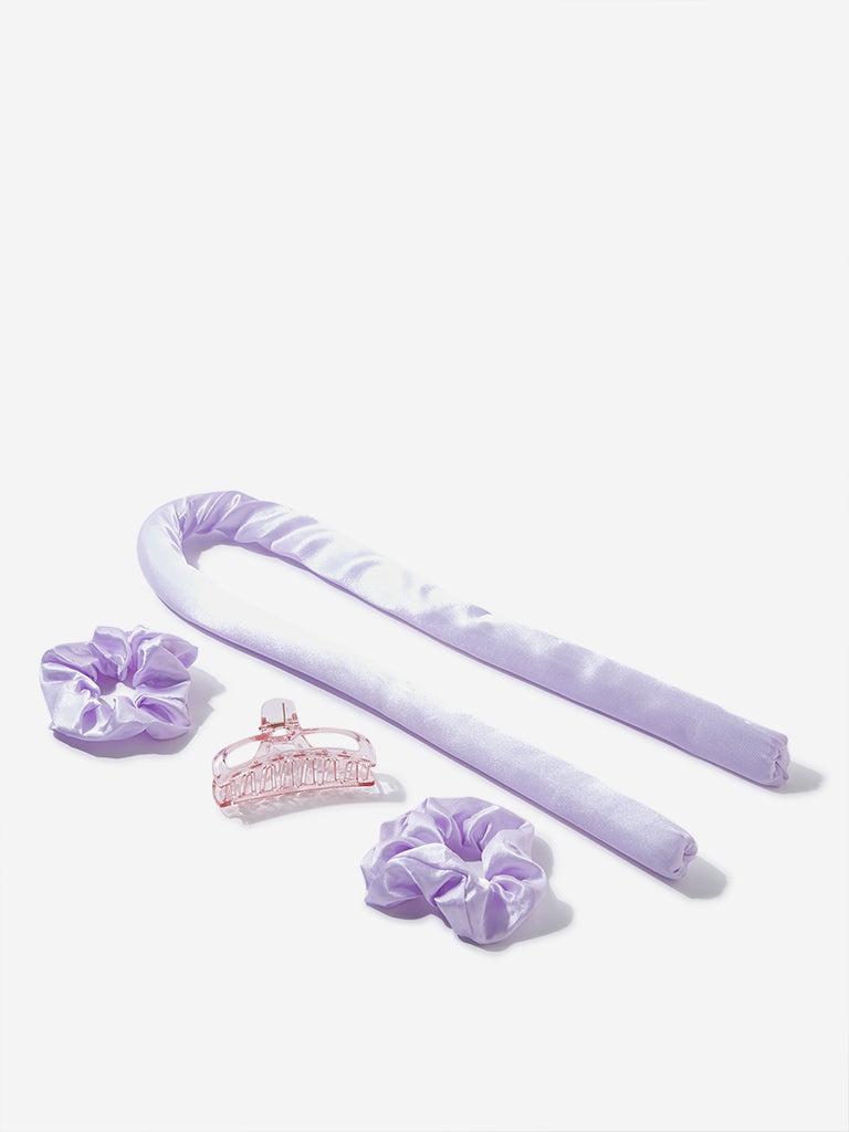 Studiowest Lilac Satin Heatless Curler Set