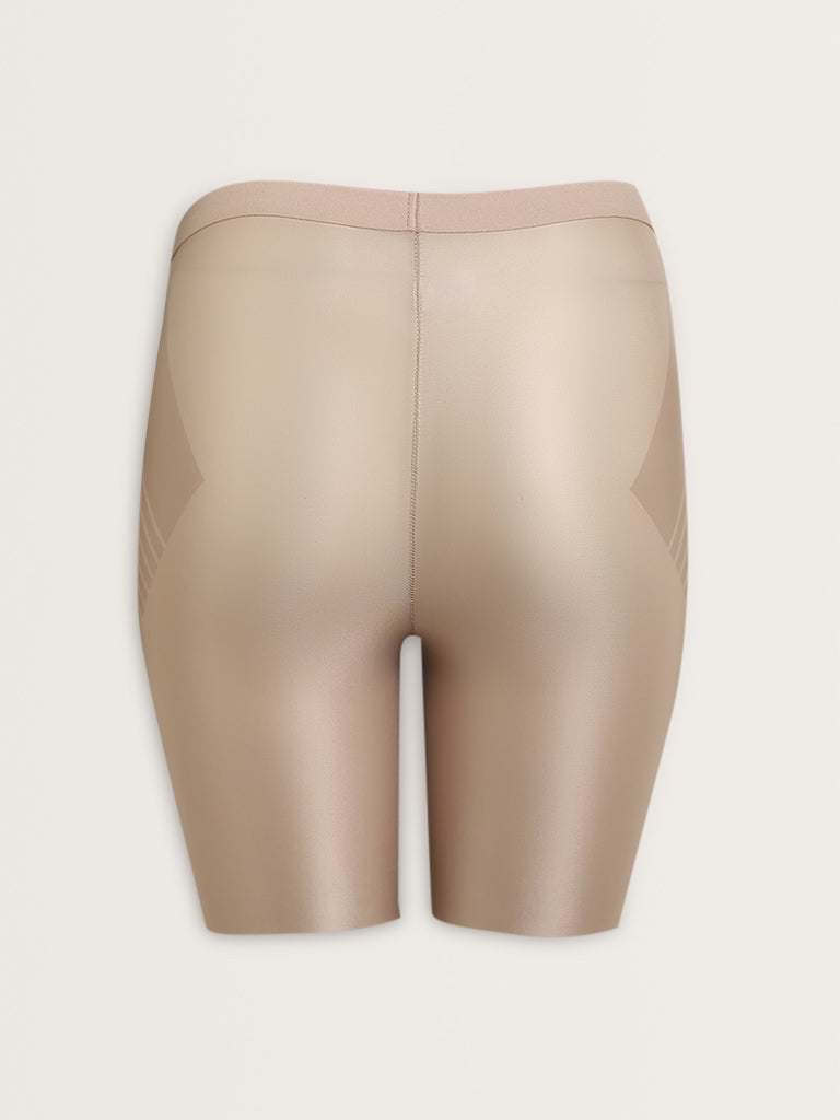 Wunderlove Light Taupe High-Rise Shaping Shorts