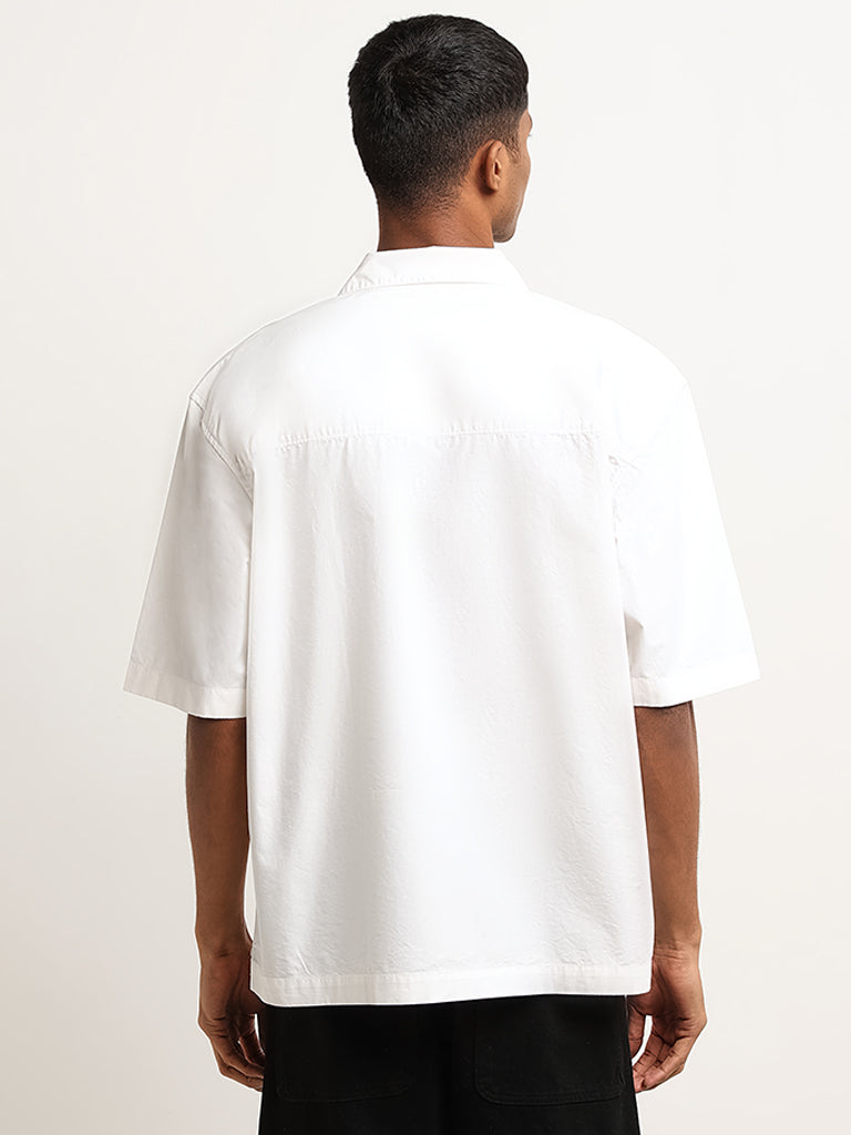 Nuon White Relaxed Fit Shirt