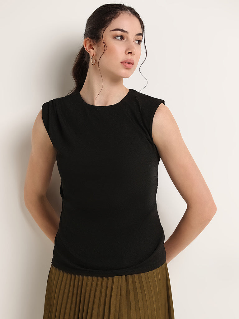 Wardrobe Black Sleeveless Top