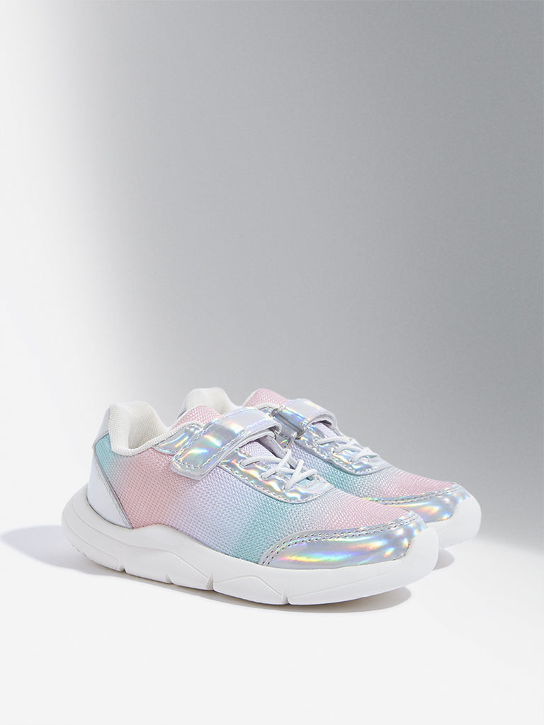 Yellow Multicolour Holographic Shoes