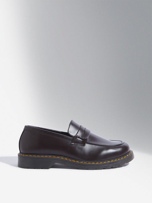 SOLEPLAY Maroon Penny Loafers
