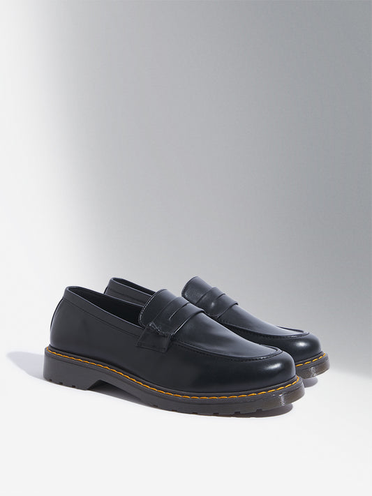 SOLEPLAY Black Penny Loafers