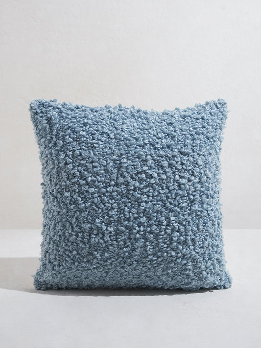 Westside Home Light Blue Knit-Textured Cushion Cover