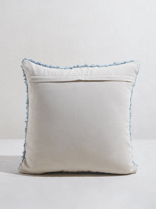Westside Home Light Blue Knit-Textured Cushion Cover