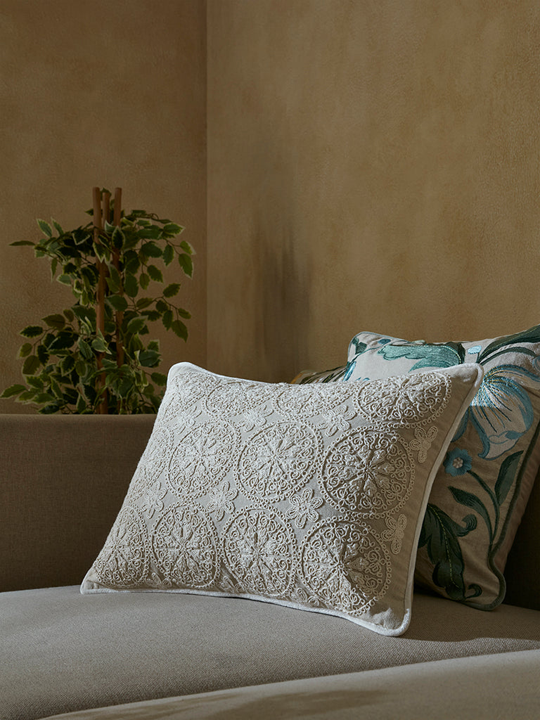 Westside Home Cream Cushion Cover