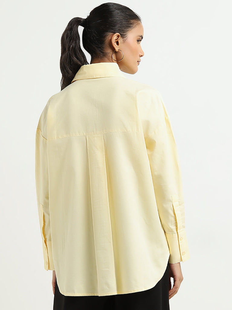 Wardrobe Yellow Solid Shirt