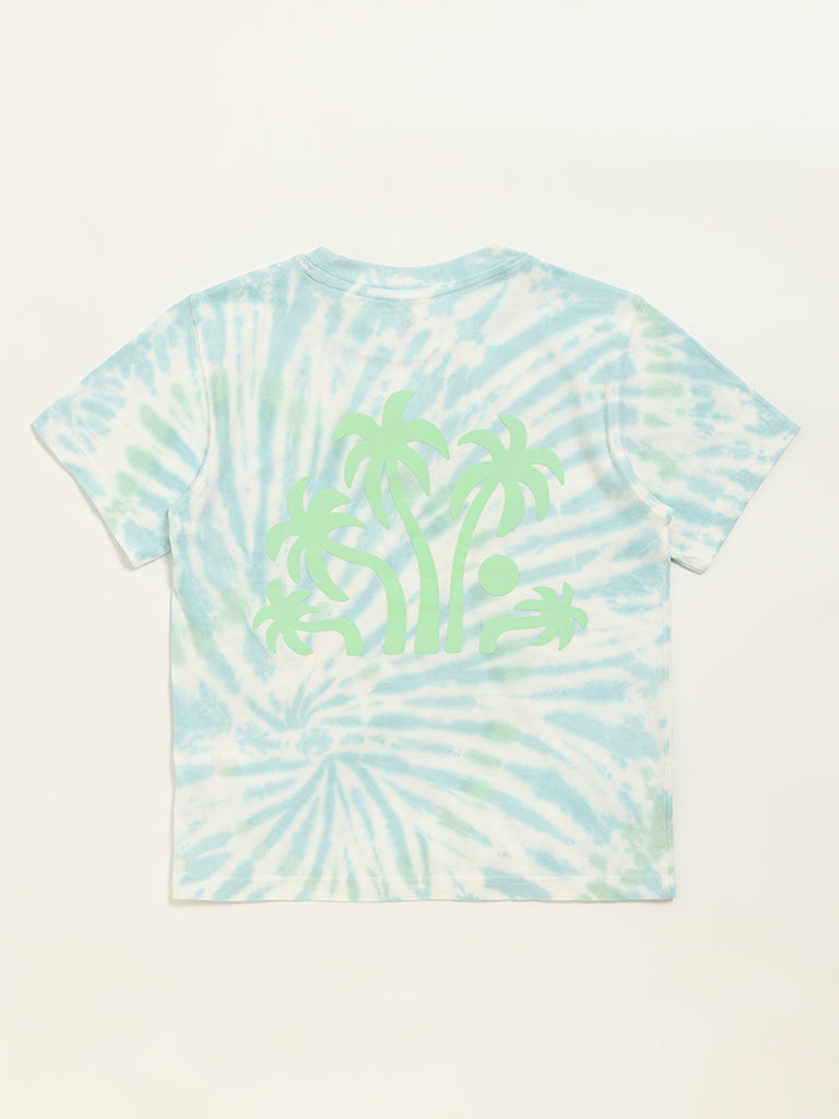 Y&F Kids Blue Tie-Dye T-Shirt