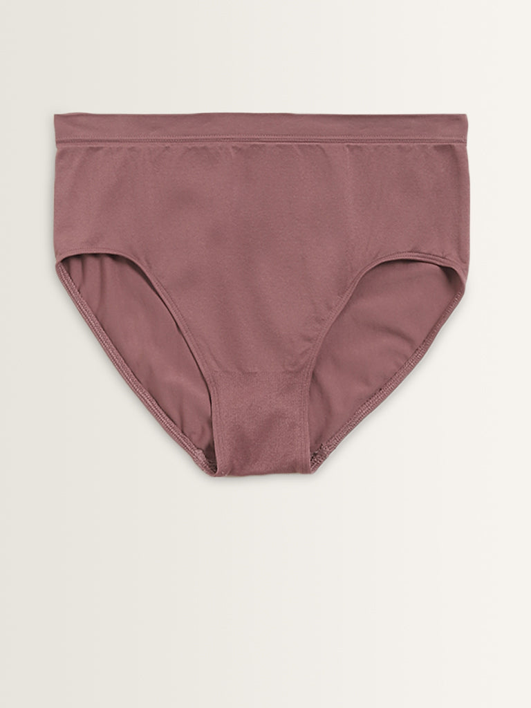 Wunderlove Mauve Seam-Free Full Brief