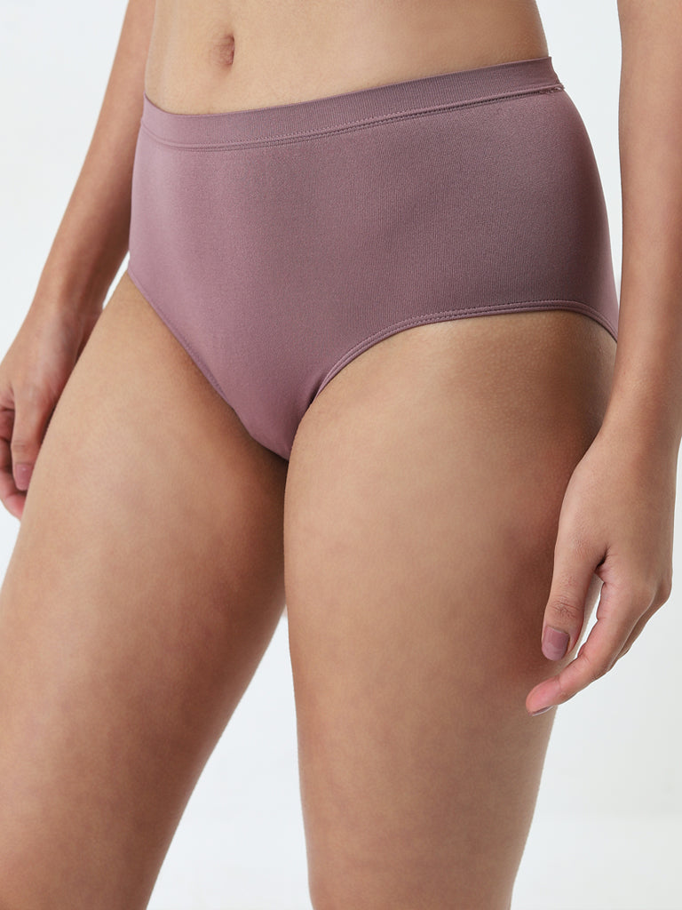 Wunderlove Mauve Seam-Free Full Brief