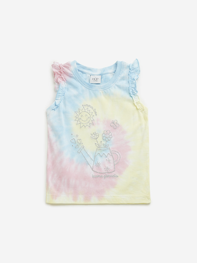 HOP Kids Multicolour Tie-Dye Top