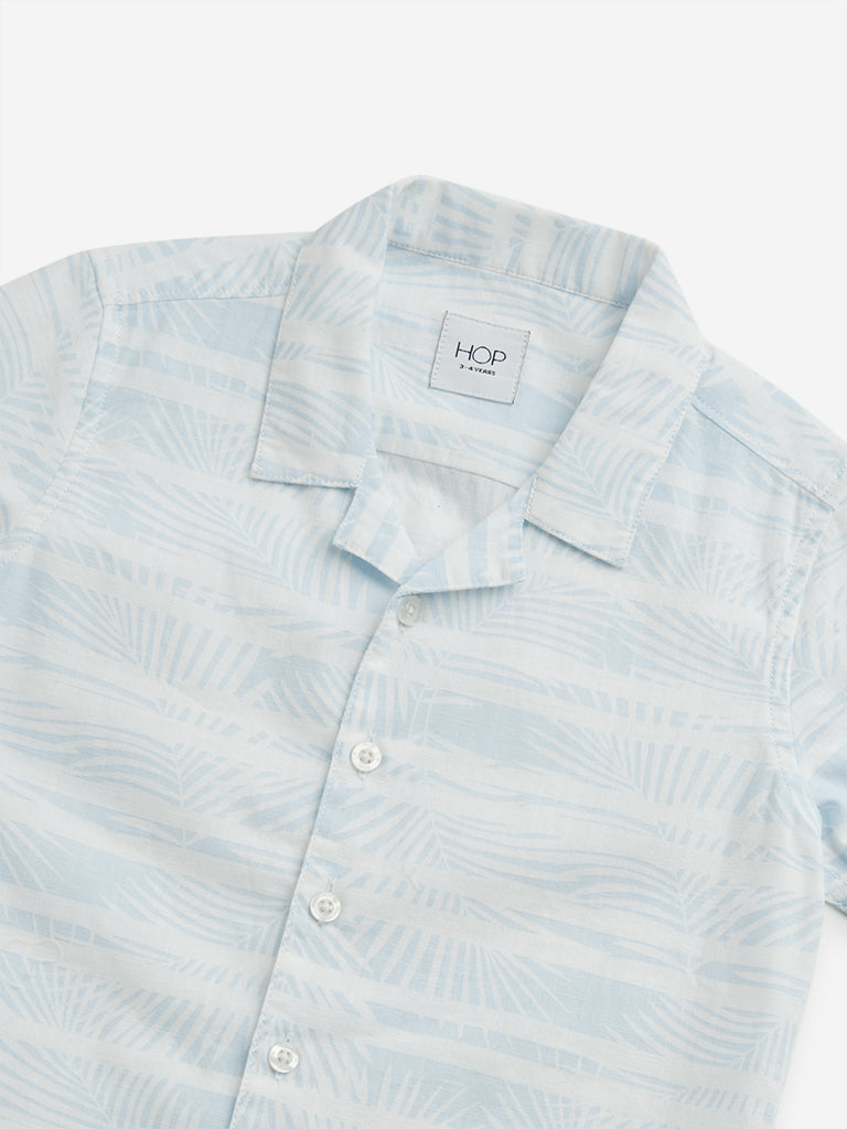 HOP Kids Light Blue Stripe Pattern Shirt