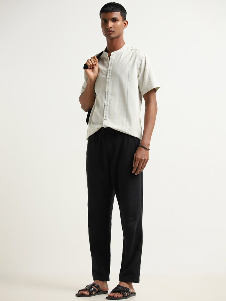 ETA Light Sage Striped Resort Fit Shirt