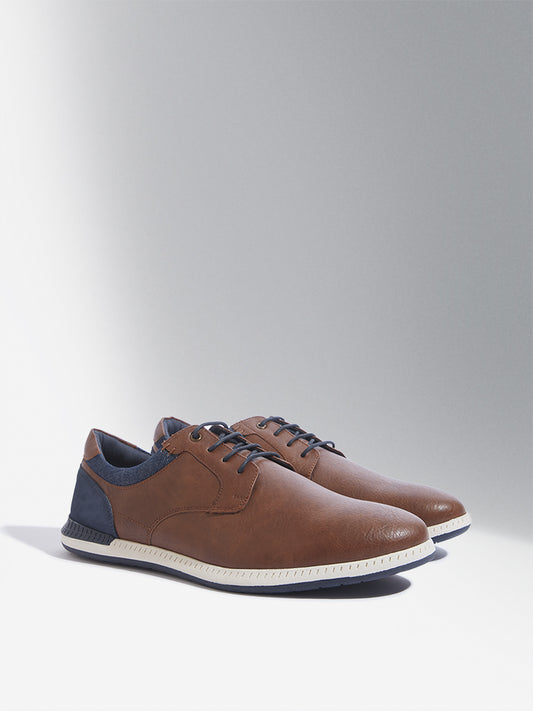 SOLEPLAY Tan Lace-Up Casual Shoes