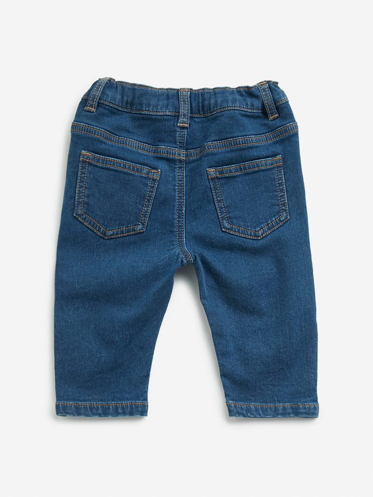 HOP Baby Dark Blue Relaxed - Fit Mid - Rise Jeans